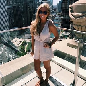 Cream pac sun romper